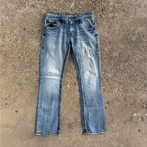 Rock Revival Blue Straight Jeans